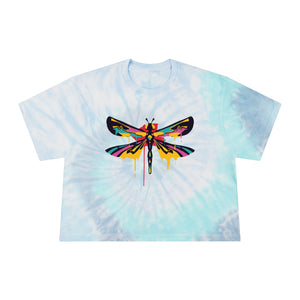 DragonFly Wet Tie-Dye Crop Tee