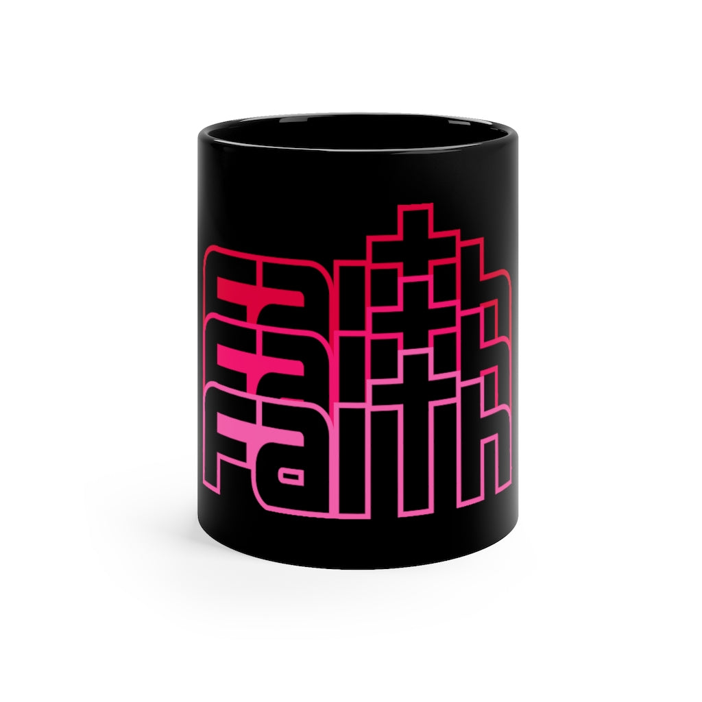 Faith 11oz Black Mug